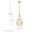 Petit luminaire suspendu avec globe en verre opale Colby-1296380471
