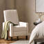 Chaise à dossier minimaliste en tissu beige Minimalist
