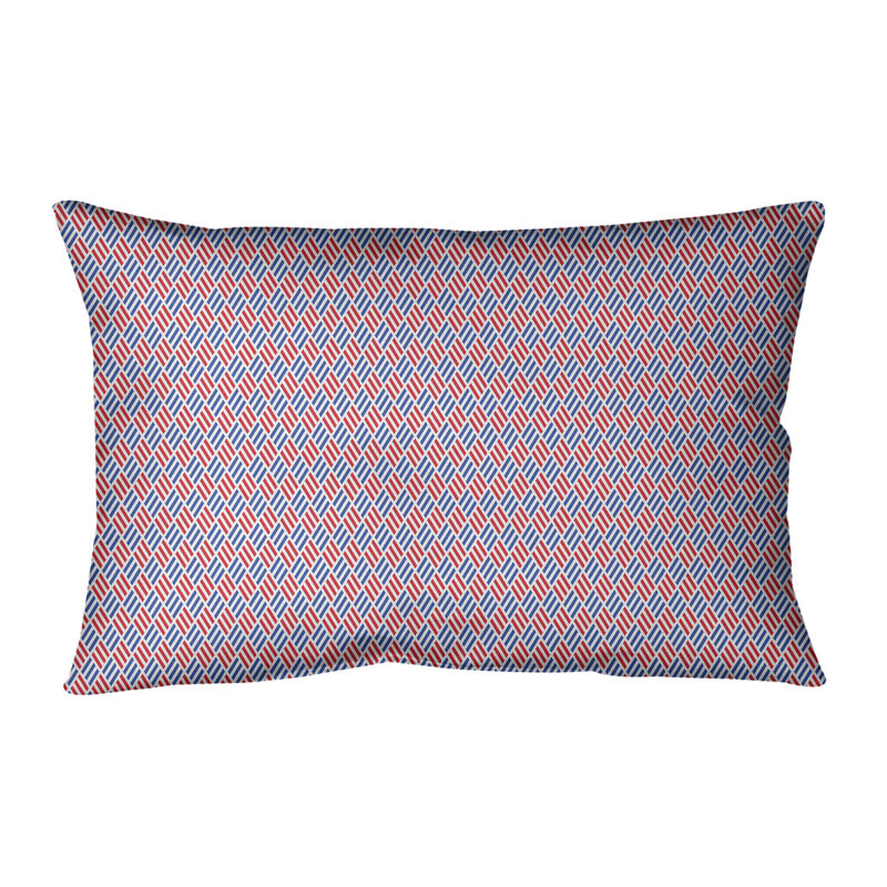 Coussin lombaire 14 po, Bleu / Rouge