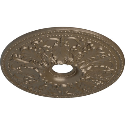 Médaillon de plafond Endurathane Alexa, l 30 3/4 po x H 21/14 po x P 3 7/8 po x P 1 5/8 po (convient aux auvents jusqu'à 5 5/8 po), finition de l'abat-jour peint à la main