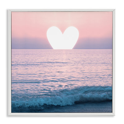 «Pink Heart Ocean Sunrise» par Emanuela Carratoni