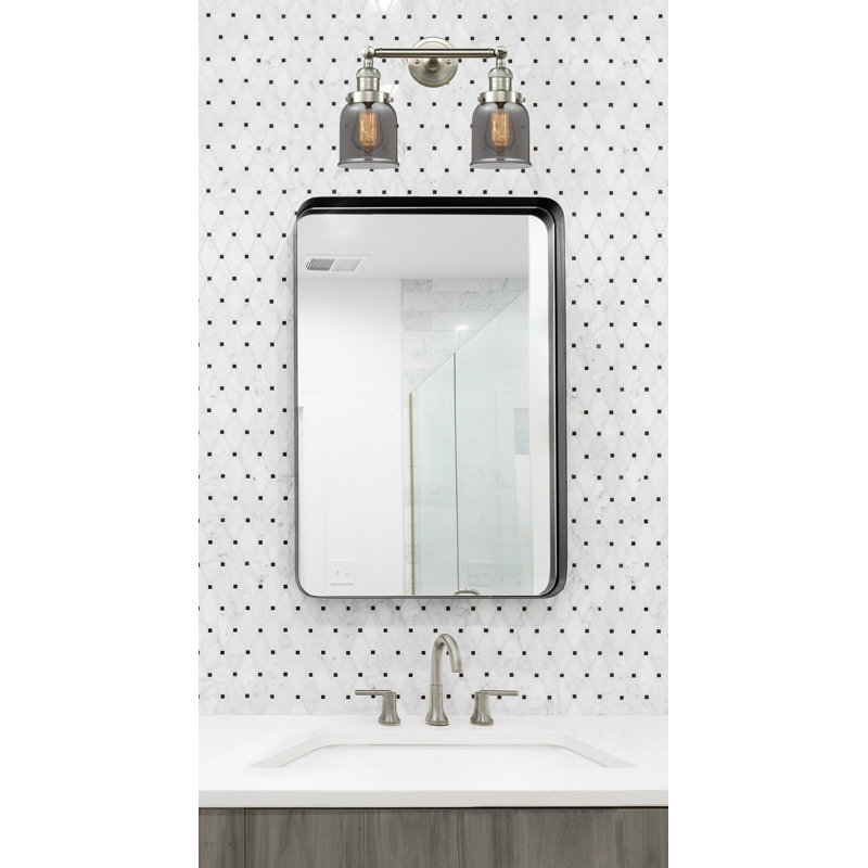 Éclairage pour salle de bain 2 lumières à intensité variable ClipperCove, Plated Smoked, Ampoule DEL 6 watts Vinage
