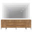 Commode 8 tiroirs 94,5 po en bois avec design Reeded, rangement minimaliste pour la commode-203777755