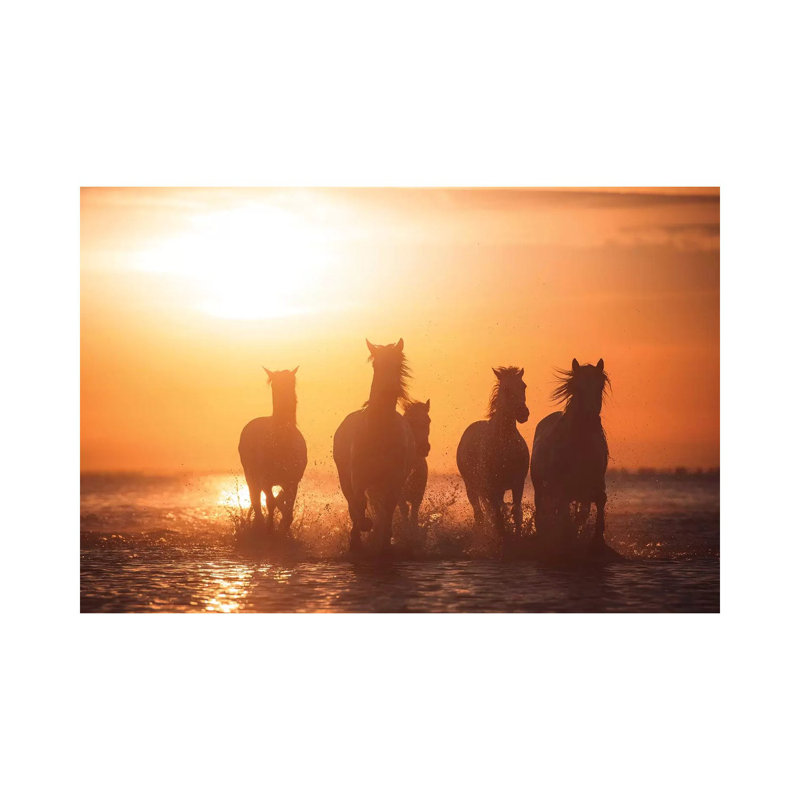 Camargue Angels by Rostovskiy Anton - Wrapped Canvas Gallery-Wrapped Canvas Giclée, 20.32 cm H x 30.48 cm W