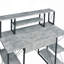 Bureau, bureau avec tablettes ouvertes et huche-685492054