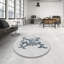Tapis gris/noir/bleu à motifs-1963012219