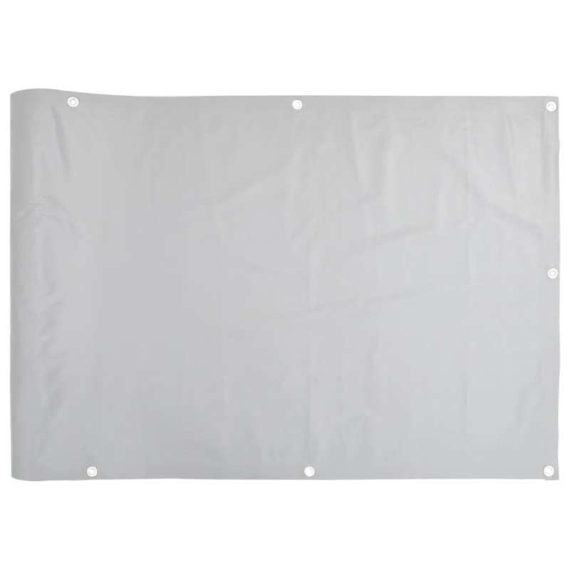 Chantavia Fabric Balcony Privacy Screen, in Grey, 400cm W x 120cm D