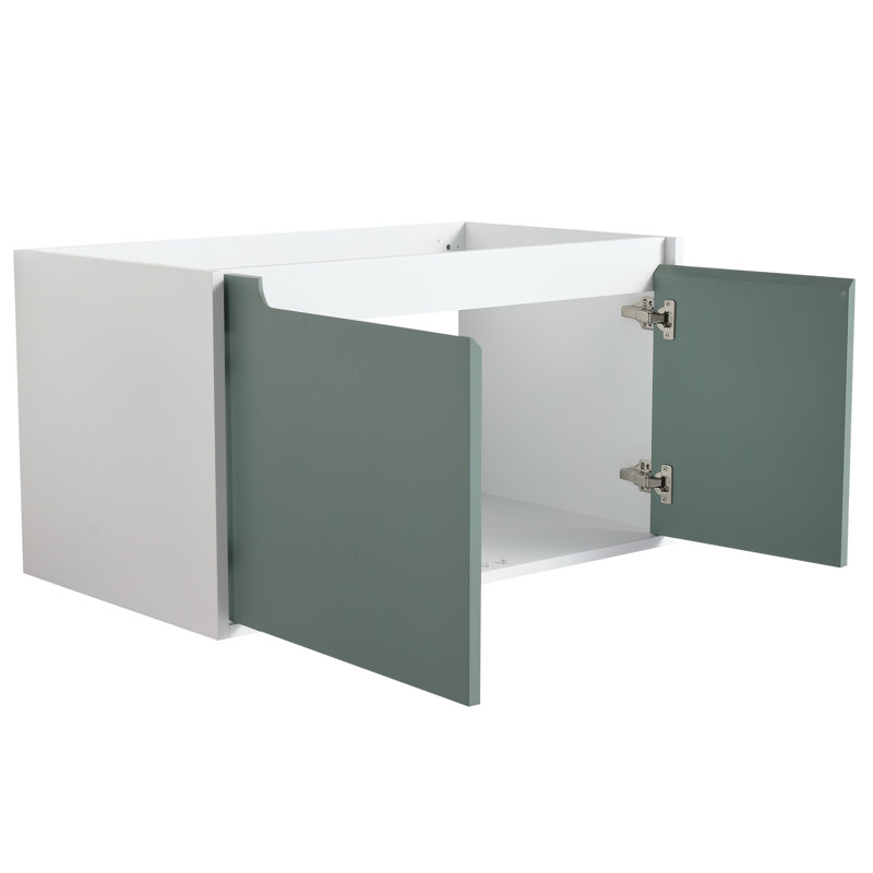 Meuble-lavabo compact 36 po, meuble-lavabo 36 po, finition grattée
