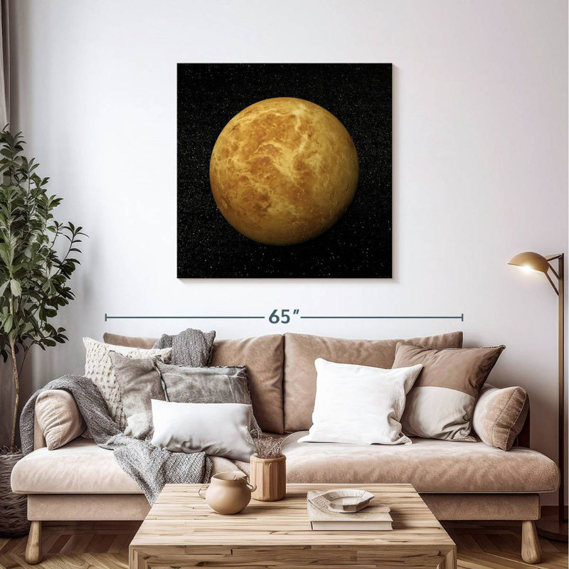 Oberle Planet Venus Surface, 39" H x 39" W