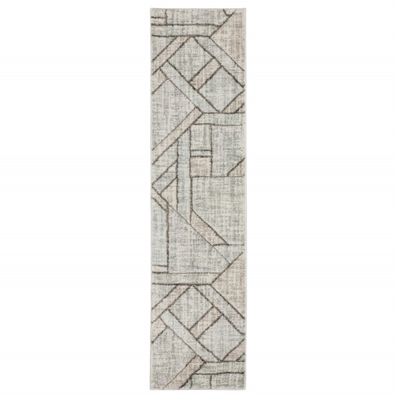 Geometric Rug, Runner 1'10" x 7'6"