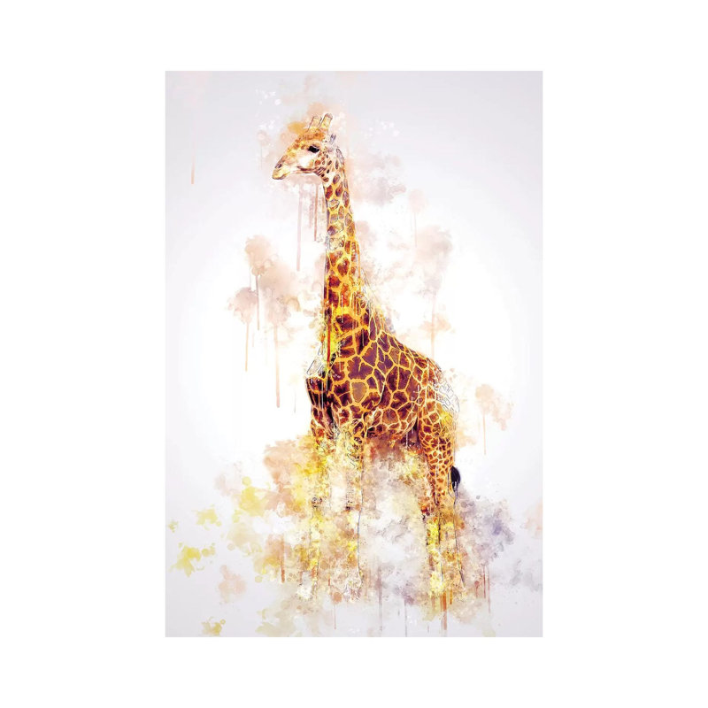 Giraffe by Cornel Vlad - Wrapped Canvas Painting, 66.04 cm H x 45.72 cm W