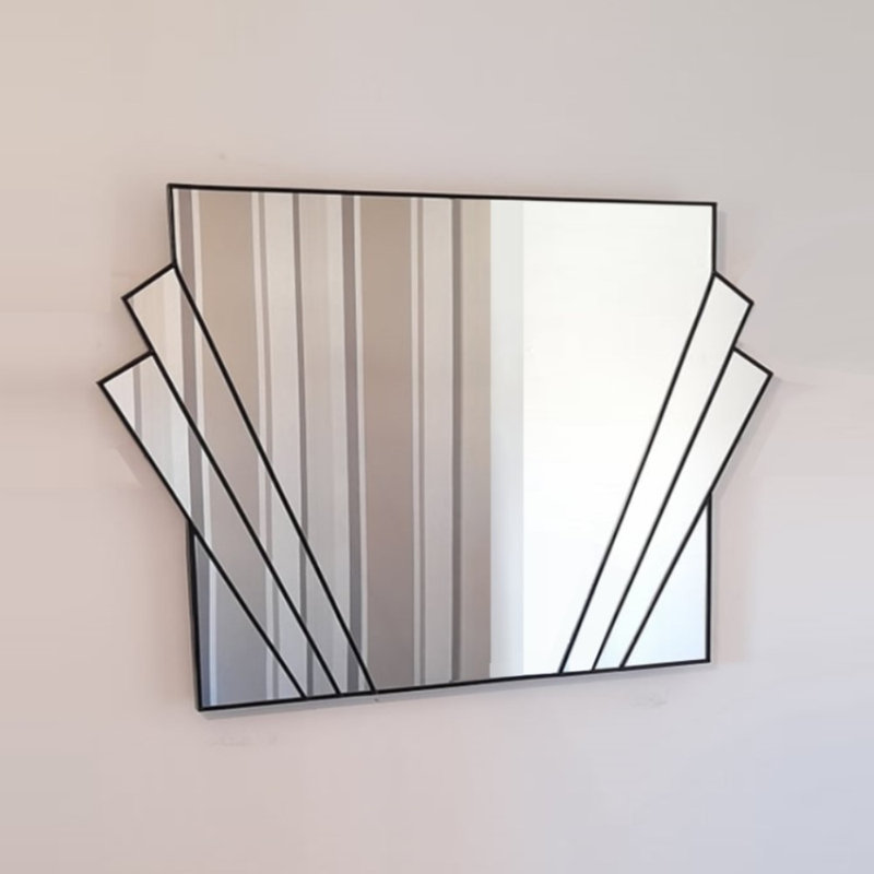 Derwood  Hawk Art Deco Fan Mirror 