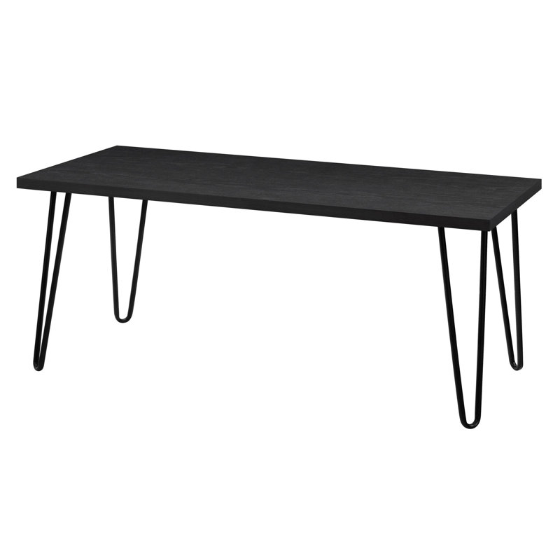 Four Leg Coffee Table, Black Oak
