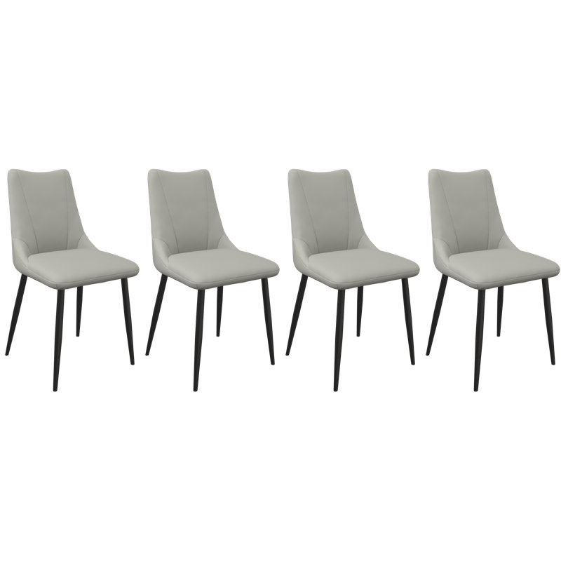Bella Leather Dining Chair, Taupe