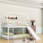Wood Twin Over Twin House-Shaped Bunk Bed With Slide,  Ladder And Guardrails, Reversible Design-494404633