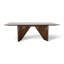 Modern Brazilian Laguna Glass Top Dining Table-1751456844