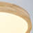 Wood Grain Acrylic LED Flush Mount