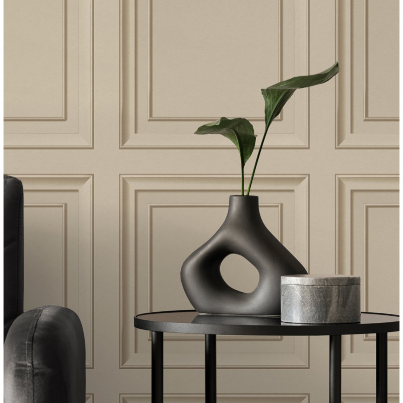Distinctive Square Feature Wallpaper, Natural