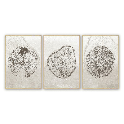 Anneau d'arbre beige Benji 3 pièces par Line2Form