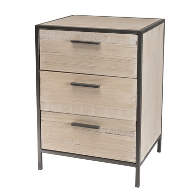 Bosworth Solid Wood 45cm W 3 - Drawer Chest of Drawers