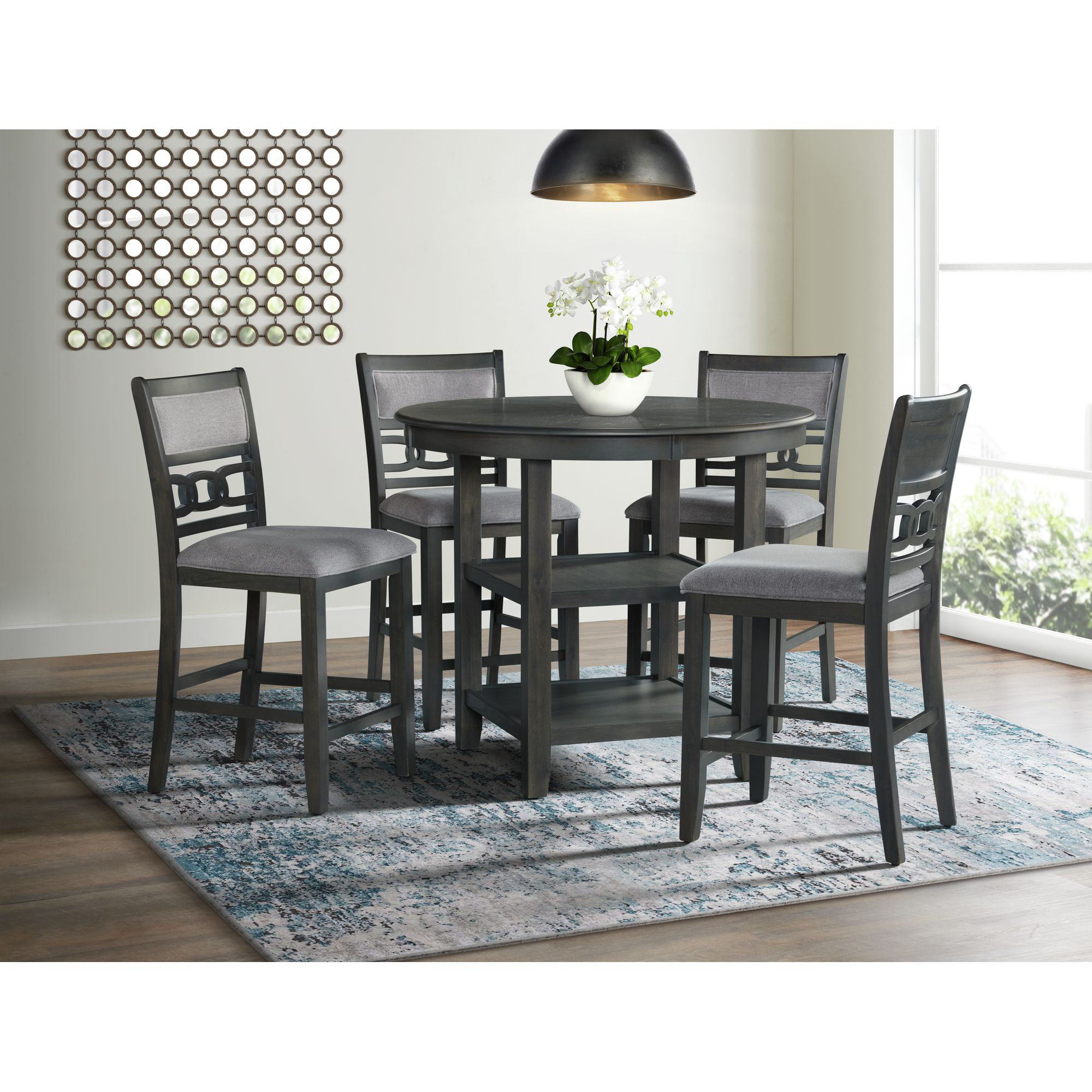 Red Barrel Studio Relyea 5 - Piece Counter Height Dining Set & Reviews ...
