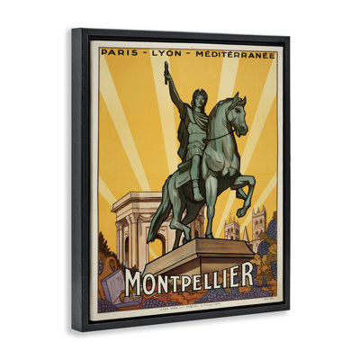 Cadre flottant, affiche rétro, conception de Marcus Jules
