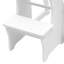 Échelle de bibliothèque pliante à 3 marches, tabouret et siège en bois massif, capacité de 120 kg-88292252