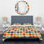 Ensemble de housse de couette à pois orange, vert et neuf-109145185