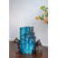 Ensemble de 3 boîtes décoratives pour livres - bleu