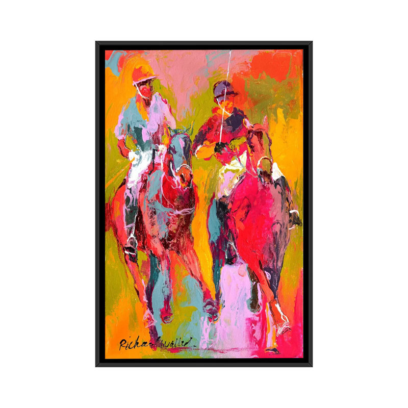 "" Polo "par Richard Wallich, reproduction d'art sur toile, H 26 po x l 18 po x P 1,5 po, Toile avec cadre flottant noir