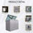 Garbage Bin Shed Stores 2 Trash Cans Metal Outdoor Bin Shed-114766626