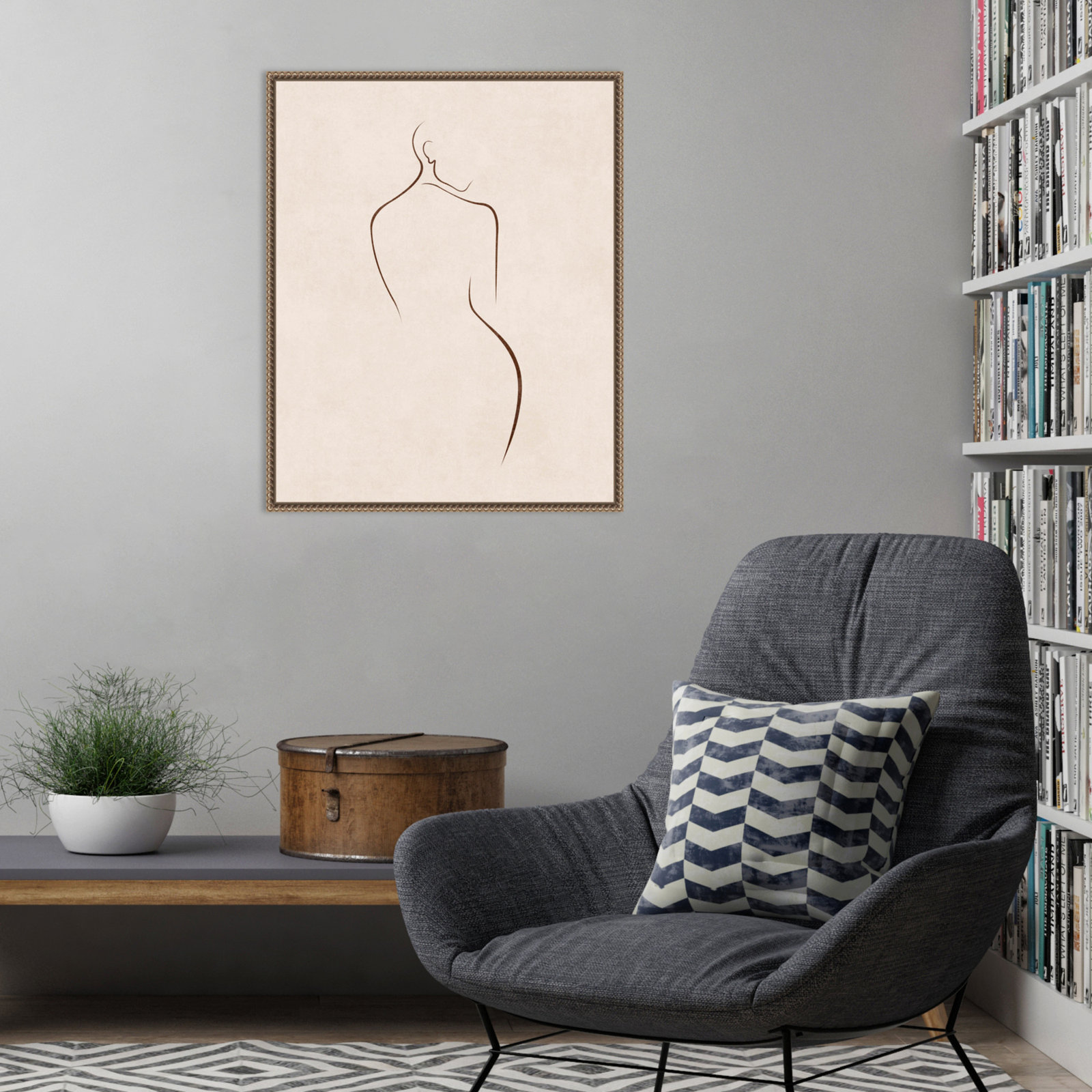 Silhouette 45 by Emel Tunaboylu, 28" H x 23" W x 2" D