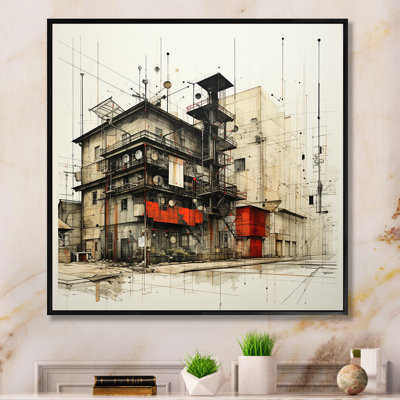 " Analytic Drawing Of A Warehouses II "