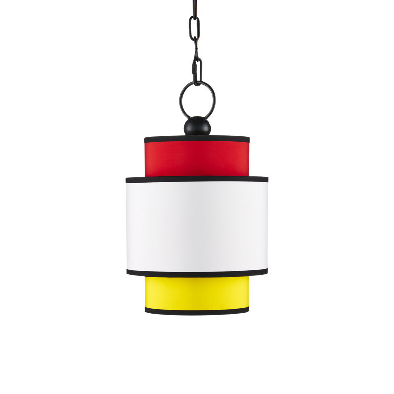 Mathias 1 - Light Pendant, Multi-Color/Satin Black