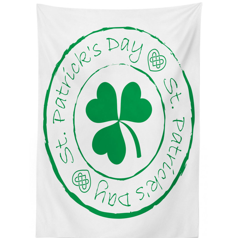 St. Patrick's Day Tablecloth, 84" L x 60" W