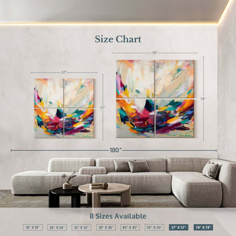 New Beginnings, 57" H x 57" W