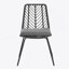 CHAISE, 2PCS avec 2 coussins, gris