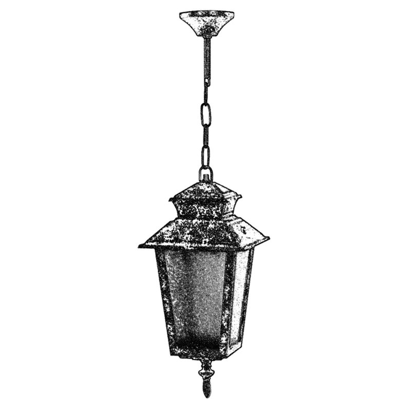 Lustre d'extérieur, design industriel brun nostalgique, 19,7 po x 7,1 po | Corps en ABS durable et capuchon en verre | Douille E27, 40 W maximum | IP65 imperméable, parfait pour les espaces traditionnels américains et du sud-ouest