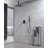 Ceiling Mounted Shower System Combo Set With Handheld And 16"Shower Head