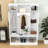 Sophisticated Wood Hall Tree with Hooks, Elegant Arch Details and Adjustable Shelves-159733431