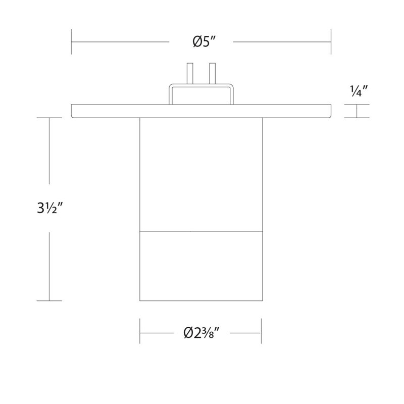 Mini-luminaire encastré cylindrique à DEL Twist-N-Lite, Blanc