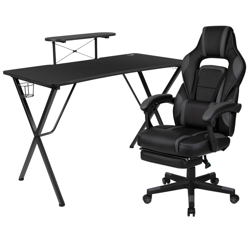 Fauteuil de jeu inclinable Bridesdale, Noir