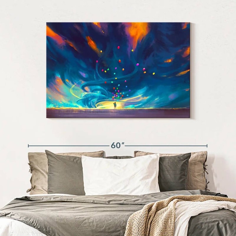 Ashelle fantaisie acrylique, H 32 po x l 48 po