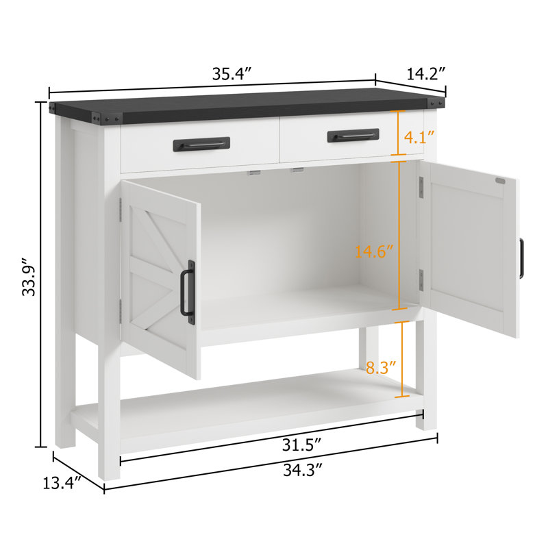 Jayliz 89.9Cm Console Table