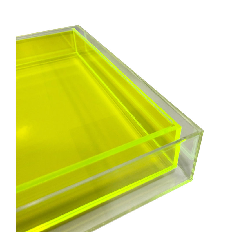 Fedelina Plastic / Acrylic Tray, Green