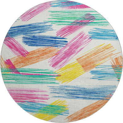Premium Machine Washable Mehara AMF1696 Stripes Rug