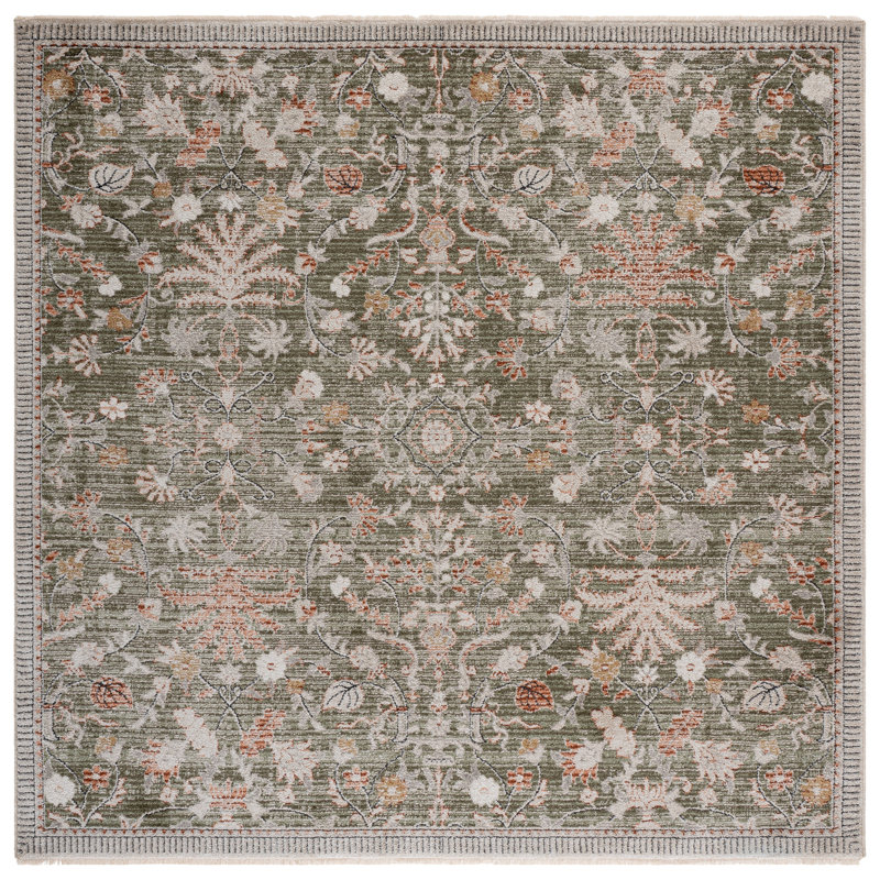 Grove 636 Performance Oriental Rug, Square 6'7"