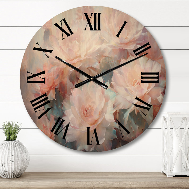 Horloge murale en bois massif Vasudha, Moyenne