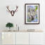 Resting Deer - Picture Frame Painting Print-55598532-55598531