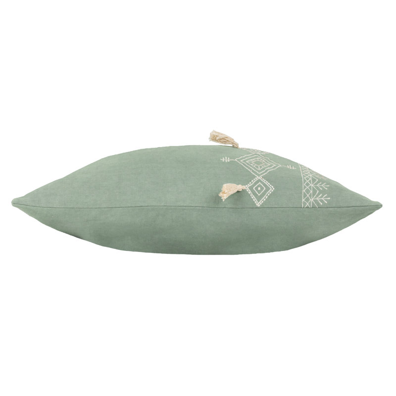 Pritta Geometric Rectangular Cushion, Eucalyptus